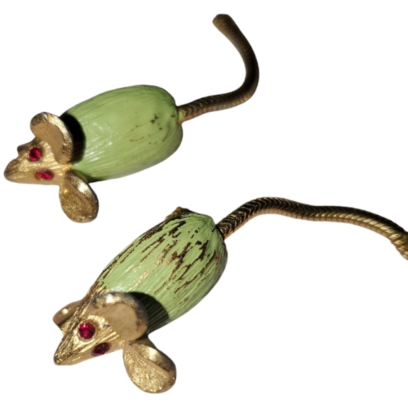 Adorable Vintage Mice Brooch Set - Picture 1 of 10